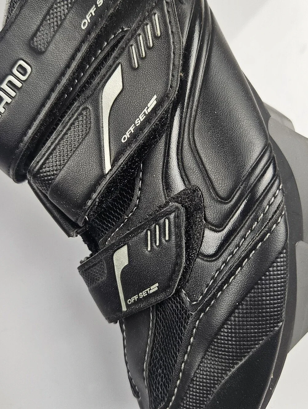 Shimano Black Cycling Shoes with Blue Insole Accents
